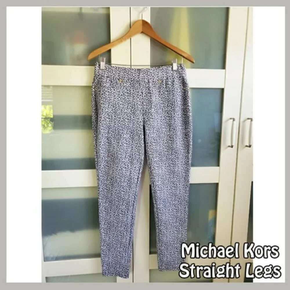 ✨ Michael Kors Straight Leg Pants — Size Medium ✨ - Picture 3 of 6